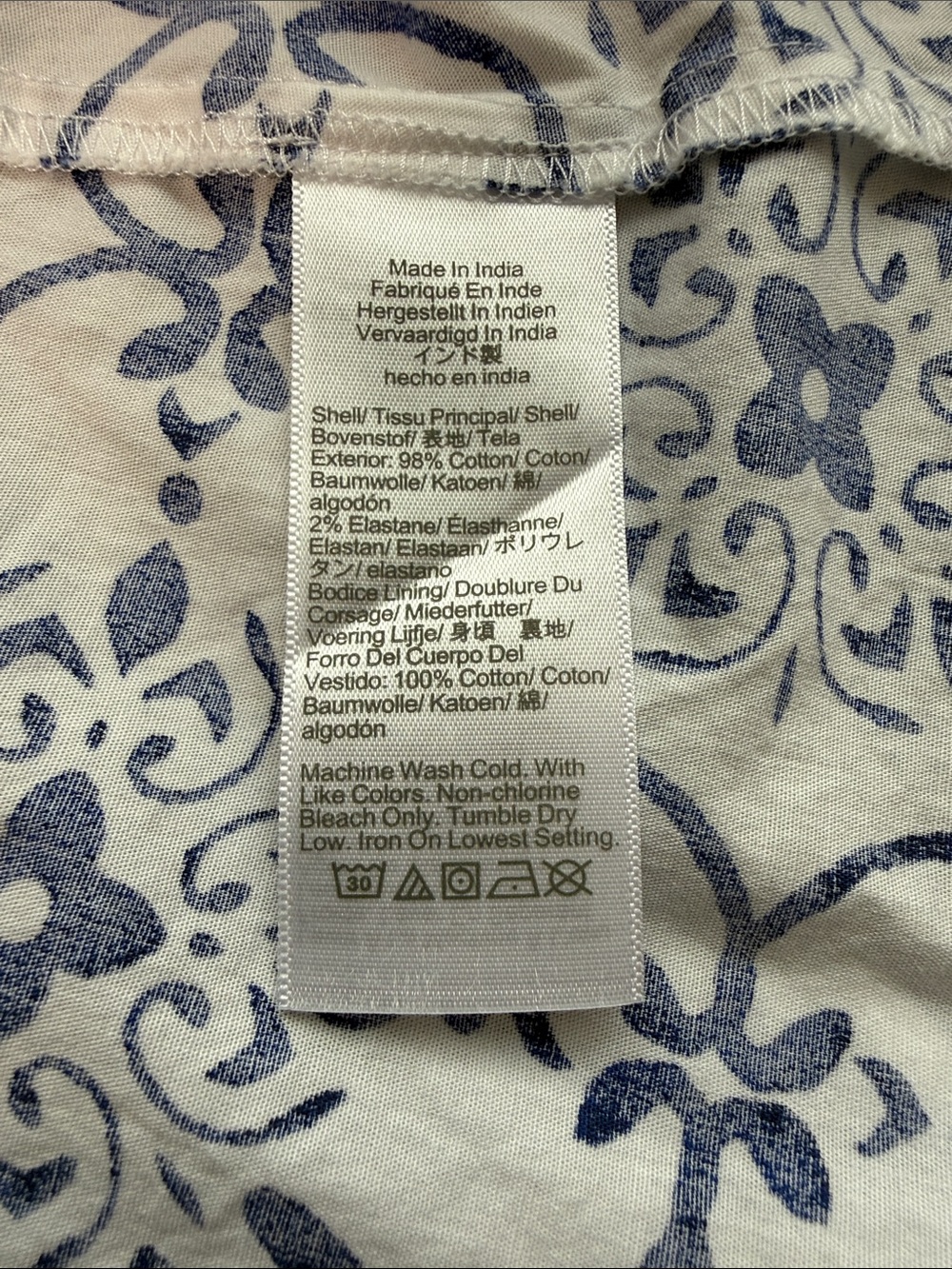 J. Crew Blue and White Patterned Halter Dress - Picture 8 of 8